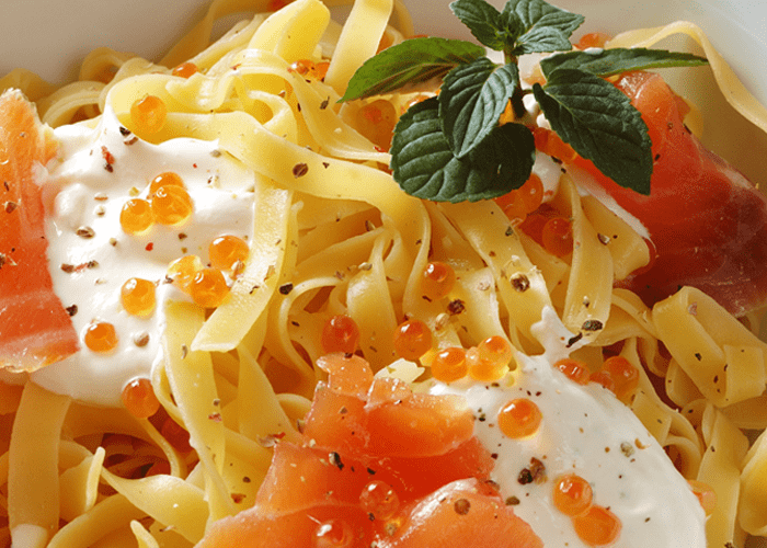 TAGLIATELLES SAUMON FUME